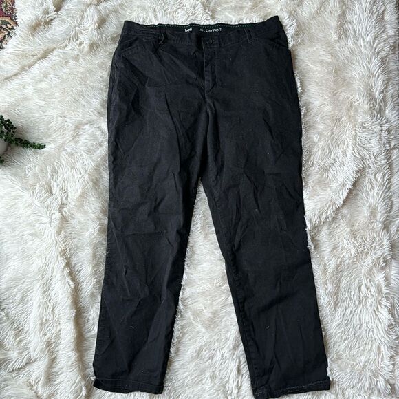 Lee Black ‘All Day Pant’ Pants Bootcut Slacks Size 18W 18 - Picture 1 of 6